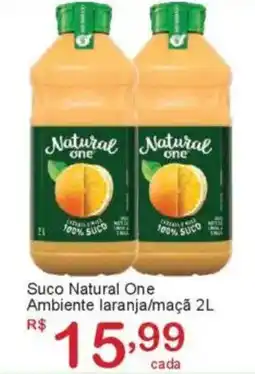 Giga Atacado Suco Natural One Ambiente laranja/maçã oferta