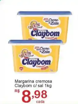 Giga Atacado Margarina cremosa Claybom c/sal oferta