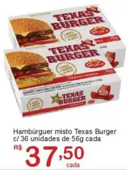 Giga Atacado Hambúrguer misto Texas Burger oferta