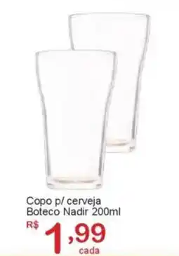 Giga Atacado Copo p/ cerveja Boteco Nadir oferta
