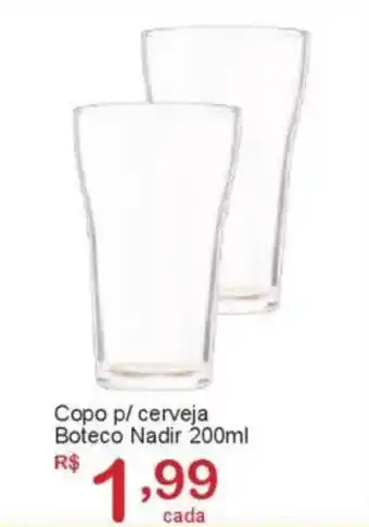 Giga Atacado Copo p/ cerveja Boteco Nadir oferta
