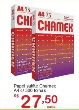 Giga Atacado Papel sulfite Chamex A4 c/ 500 folhas oferta