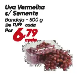 Dia Uva Vermelha s/Semente Bandeja oferta