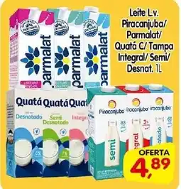 Cercadão Leite Lv. Piracanjuba/ Parmalat/ Quatá C/Tampa Integral/Semi/ Desnat. oferta