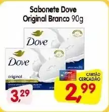 Cercadão Sabonete Dove Original Branco oferta
