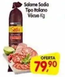 Cercadão Salame Sodia Tipo Italiano Vácuo oferta