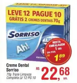 Fort Atacadista Creme Dental Sorriso oferta