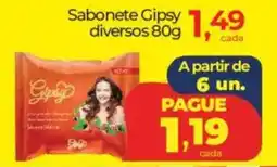 Lopes Supermercados Sabonete Gipsy diversos oferta