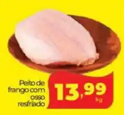 Lopes Supermercados Peito de frango com osso resfriado oferta