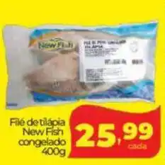 Lopes Supermercados Filé de tilápia New Fish congelado oferta