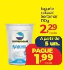 Lopes Supermercados logurte natural Serramar oferta