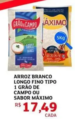 Assaí Atacadista Arroz branco longo fino tipo 1 grão de campo ou sabor máximo oferta