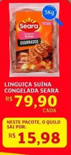 Assaí Atacadista Linguiça suína congelada seara oferta