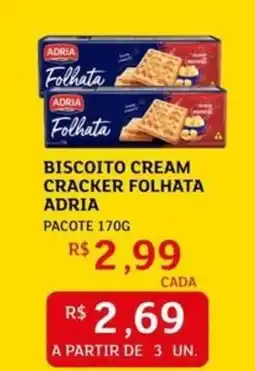 Assaí Atacadista Biscoito cream cracker folhata adria oferta