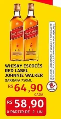 Assaí Atacadista Whisky escocês red label johnnie walker garrafa oferta