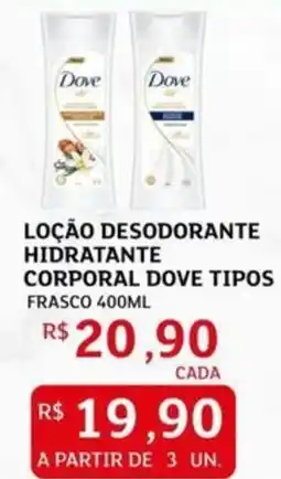 Assaí Atacadista Loção desodorante hidratante corporal dove tipos frasco oferta