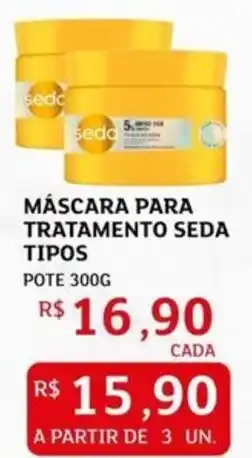 Assaí Atacadista Máscara para tratamento seda tipos pote oferta