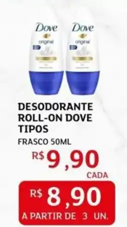 Assaí Atacadista Desodorante roll-on dove tipos frasco oferta