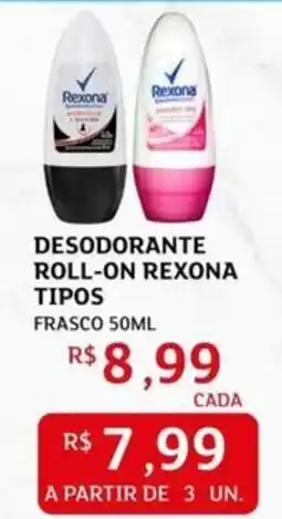 Assaí Atacadista Desodorante roll-on rexona tipos frasco oferta
