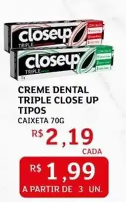 Assaí Atacadista Creme dental triple close up tipos caixeta oferta
