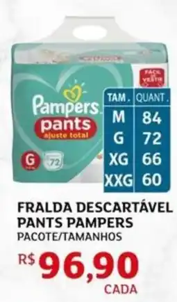 Assaí Atacadista Fralda descartável pants pampers oferta