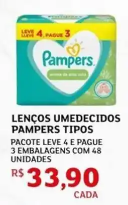 Assaí Atacadista Lenços umedecidos pampers tipos oferta