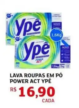 Assaí Atacadista Lava roupas em pó power act ypê oferta