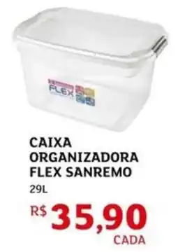Assaí Atacadista Caixa organizadora flex sanremo oferta