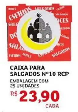 Assaí Atacadista Caixa para salgados n°10 rcp oferta