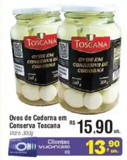 Fort Atacadista Ovos de Codorna em Conserva Toscana Vidro oferta