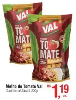 Fort Atacadista Molho de Tomate Val Tradicional Saché oferta