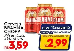 Komprao Atacadista Cerveja BRAHMA CHOPP Pilsen, Lata oferta