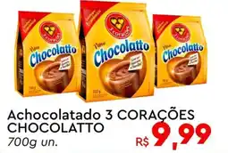 Komprao Atacadista Achocolatado 3 CORACÕES CHOCOLATTO oferta