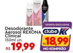 Komprao Atacadista Desodorante Aerosol REXONA Clinical oferta