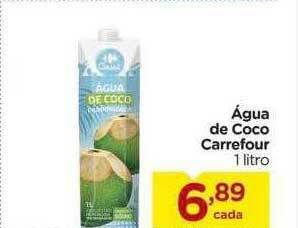 Carrefour água De Coco Carrefour oferta