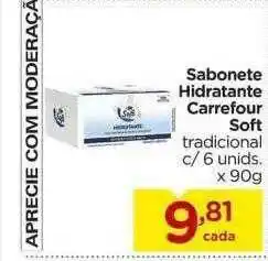 Carrefour Sabonete Hidratante Carrefour Soft oferta