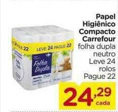 Carrefour Papel Higiênico Compacto Carrefour oferta