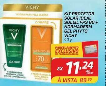 GBarbosa Kit Protetor Solar Idéal Soleil Fps 60 + Normaderm Gel Phyto Vichy oferta