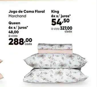 Jogo De Cama Floral Marchand Queen King