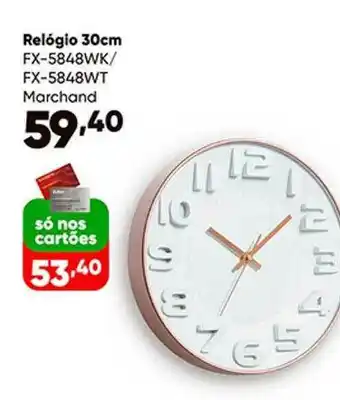 Relógio 30cm Fx-5848wk Fx-5848wt Marchand