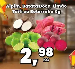 Rede Economia Aipim, Batata Doce, Limão Taiti ou Beterraba oferta
