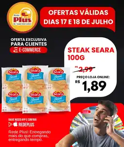 Rede Plus Supermercados Steak seara oferta