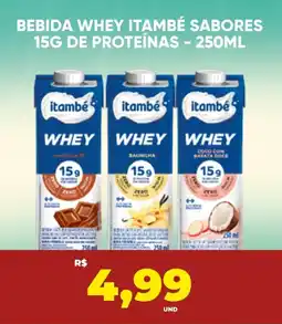 Tatico Bebida whey itambé sabores 15g de proteínas oferta