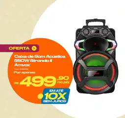 Casa e Vídeo Caixa de Som Acústica 550W Strondo II Amvox oferta
