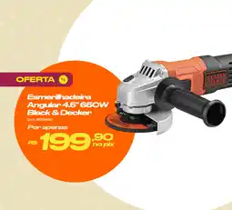 Casa e Vídeo Esmerilhadeira Angular 4.5" 650W Black&Decker oferta