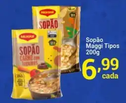 X Supermercados Sopão Maggi Tipos oferta