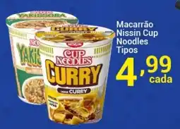 X Supermercados Macarrão Nissin Cup Noodles Tipos oferta