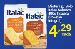 X Supermercados Mistura p/ Bolo Italac Sabores oferta