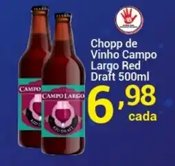 X Supermercados Chopp de Vinho Campo Largo Red Draft oferta