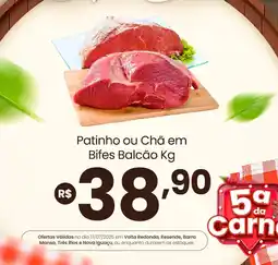 Patinho ou Chã em Bifes Balcão